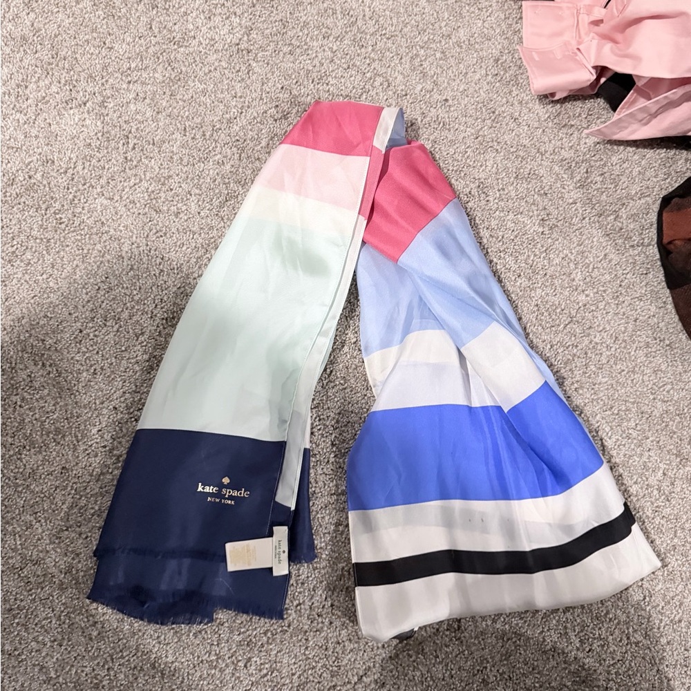 Kate Spade Multicolor Striped Scarf